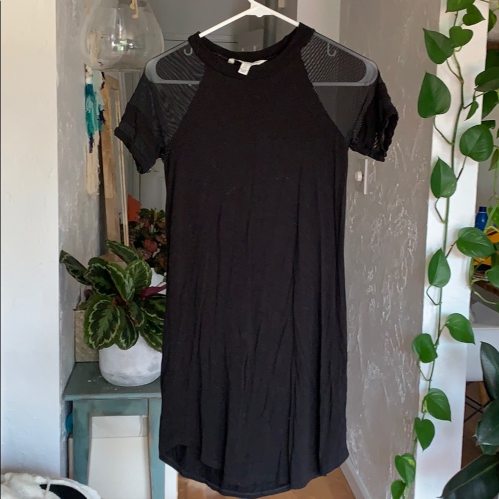 American eagle black tee shirt dress